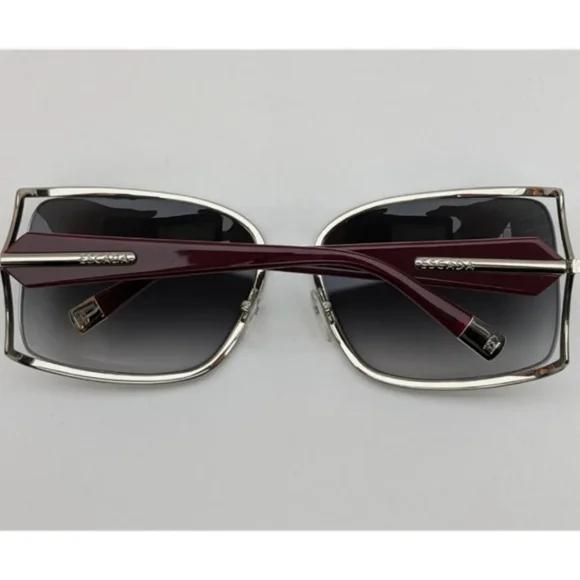 ESCADA | SES752 BURGUNDY OVERSIZE SUNGLASSES - Picture 7 of 10
